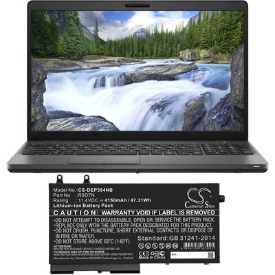Батерия  за лаптоп DELL Inspiron 7506, LATITUDE 5400, Precision M3540 49HG8 LiIon  11,4V 4100mAh CAMERON SINO
