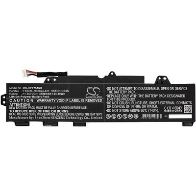 Батерия за лаптоп HP EliteBook 755 G5, EliteBook 850 G5, ZBook 15U G5, TT03XL LiPo 11.55V 4700mAh CAMERON SINO