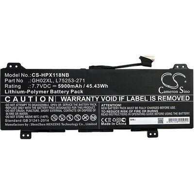Батерия за лаптоп HP Chromebook 14 G6 10X23EA; Chromebook X360 13B-CA0000SI; HSTNN-DB9M LiPo 7.7V 5900mAh CAMERON SINO Батерия за лаптоп HP Chromebook 14 G6 10X23EA; Chromebook X360 13B-CA0000SI; HSTNN-DB9M LiPo 7.7V 5900mAh CAMERON SINO