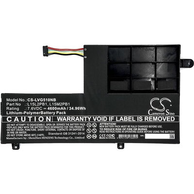 Батерия  за лаптоп LENOVO YOGA 510-14IKB 80YM, Yoga 510-15ISK, L15C2PB1 LiPo 7.6V  4600 mAh CAMERON SINO