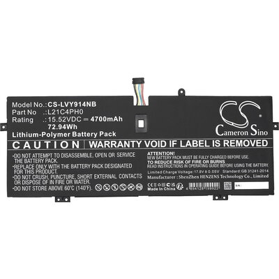 Батерия за лаптоп LENOVO Yoga 9 14IAP7 L21B4PH0 LiPo 15.52V 4700mAh CAMERON SINO
