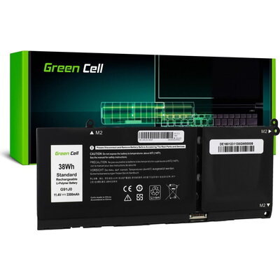 Батерия за лаптоп  Dell Latitude 3320 3330 3520 Inspiron 15 3511 3525 5510 G91J0  11.4V 3300mAh LiPo GREEN CELL