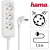 HAMA Разклонител 3 гнезда, 1.4м, бял