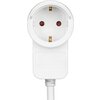 Удължителен кабел HAMA Powerplug, Допълнителен контакт, 3.0 m, Бял