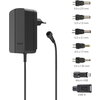 HAMA Универсално захранване, регулируемо, 1500mA, 18W, max. 12V, 7 адаптера