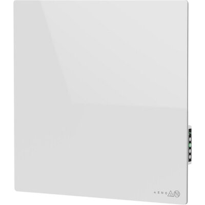 AENO Premium Eco Smart Quadro Wall Heater, 500W, 50x50 cm., Tempered glass, Infrared+convection heating type, LED display Plug t