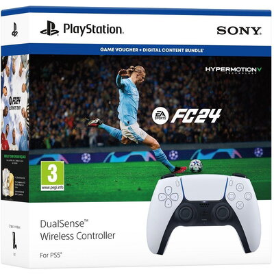 Безжичен геймпад Sony PS5 DualSense Wireless Controller + EA Sports FC 24 Bundle