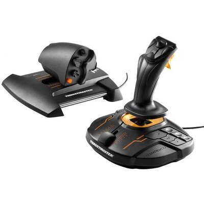 Жичен джойстик Thrustmaster T.16000M FCS HOT, авиосимулатор за PC, Черен