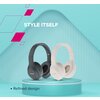 CANYON BTHS-3, Bluetooth headset,with microphone, BT V5.1 JL6956, battery 300mAh, Type-C charging plug, PU material, size:168*19