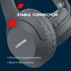 CANYON BTHS-3, Bluetooth headset,with microphone, BT V5.1 JL6956, battery 300mAh, Type-C charging plug, PU material, size:168*19