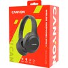 CANYON BTHS-3, Canyon Bluetooth headset,with microphone, BT V5.1 JL6956, battery 300mAh, Type-C charging plug, PU material, size