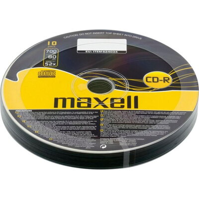 CD-R80 MAXELL, 700MB, 52x, 10 бр - 