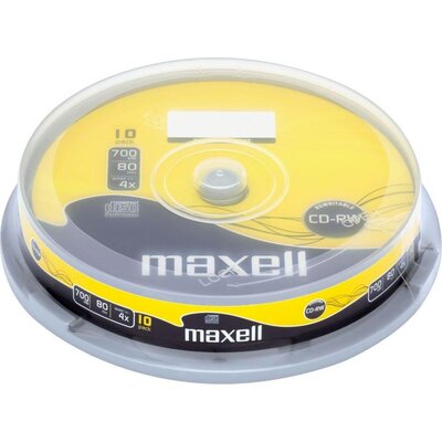 CD-RW80 MAXELL, 700MB, 52x, 10 бр - 