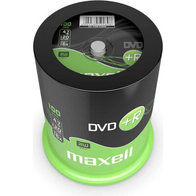 DVD+R MAXELL, 4,7 GB, 16x, 100 бр. CAKE BOX