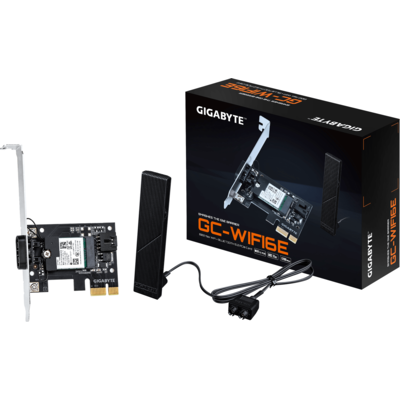 Безжична карта GIGABYTE GC-WIFI6E MediaTek MT7902 WIFI 6Е 2x2 802.11ax, Bluetooth 5.2