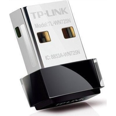 Нано адаптер TP LINK TL-WN725N, USB, Realtek, 2.4Ghz, 802.11n/g/b