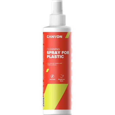 Canyon Plastic Cleaning Spray for external plastic and metal surfaces of computers, telephones, fax machines and other office eq