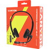 Headset Canyon HS-07 PC Mic 3.5/USB Flat 2.8m Black (CNS-HS07B)