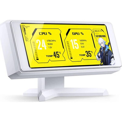 Информативен дисплей за кутия Jonsbo DS339 3.3" IPS - Бял