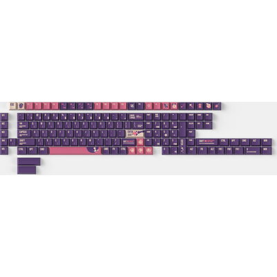 Капачки за механична клавиатура Keychron Cherry Profile Dye-Sub PBT Full Keycap Set - Lunar White