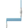 Кабел за клавиатура HyperX Coiled Cable USB-C Light Blue-White