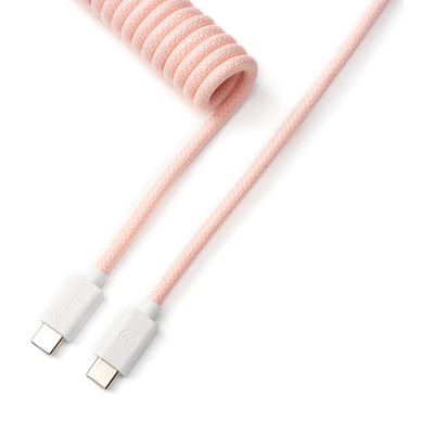 Кабел за клавиатура Keychron Coiled Aviator Light Pink