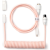 Кабел за клавиатура Keychron Coiled Aviator Light Pink