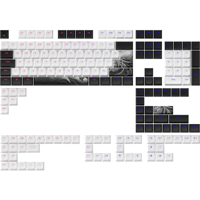 Капачки за механична клавиатура Dark Project - INK за ANSI & ISO Layout