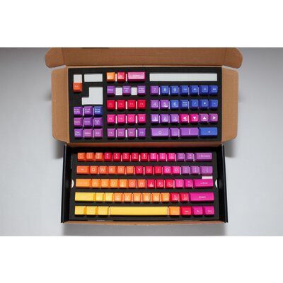 Капачки за механична клавиатура Ducky Afterglow, 108-Keycap Set ABS, Double-Shot, US Layout