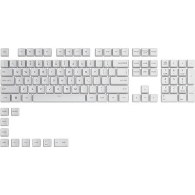 Капачки за механична клавиатура Glorious GPBT - 114 PBT keycaps Arctic White