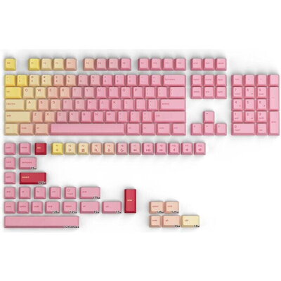 Капачки за механична клавиатура Glorious GPBT Keycaps - Pink Grapefruit