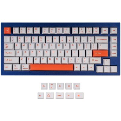 Капачки за механична клавиатура Keychron Orange 92-Keycap Set PBT Dye-Sub US Layout