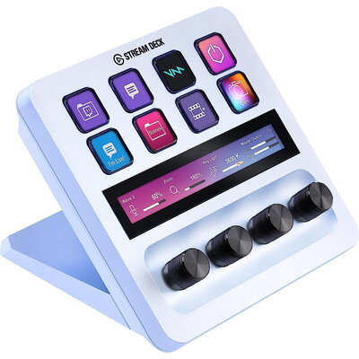 Контролер Elgato Stream Deck Plus - LCD Touch Panel White Edition