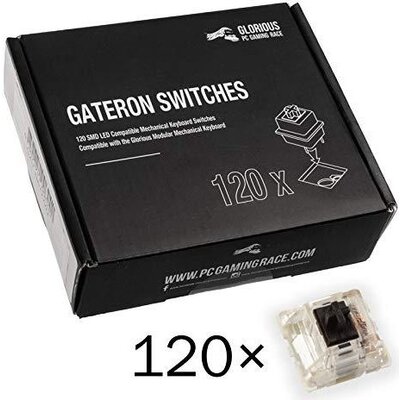 Суичове за механична клавиатура Glorious Gateron Black 120 броя