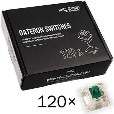 Суичове за механична клавиатура Glorious Gateron Green 120 броя