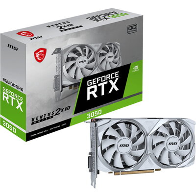 MSI Nvidia GeForce RTX 3050 VENTUS 2X XS WHITE 8G OC