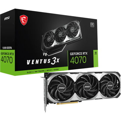 MSI Nvidia GeForce RTX 4070 VENTUS 3X E1 12G OC