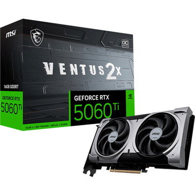 MSI NVIDIA GeForce RTX 5060 Ti 16G VENTUS 2X OC PLUS