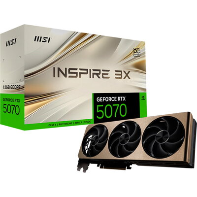 MSI Nvidia GeForce RTX 5070 12G INSPIRE 3X OC