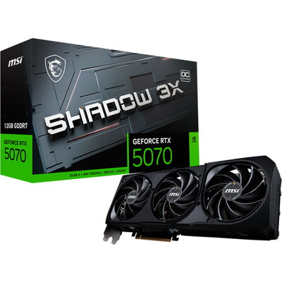 Видео карта MSI Nvidia GeForce RTX 5070 12G SHADOW 3X OC