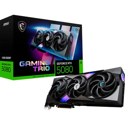 MSI Nvidia GeForce RTX 5080 16G GAMING TRIO OC WHITE