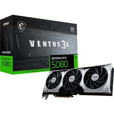 Видео карта MSI Nvidia GeForce RTX 5080 16G VENTUS 3X OC PLUS