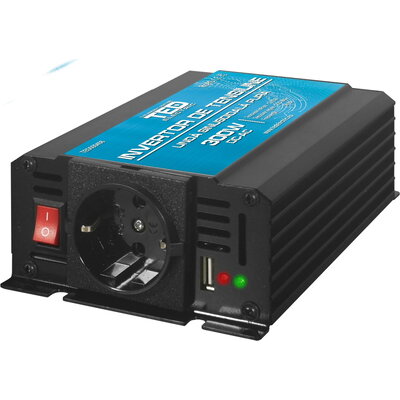 Инвертор 12/220 V  DC/AC 300/600W Pure Sine Wave TED000408  TED ELECTRIC