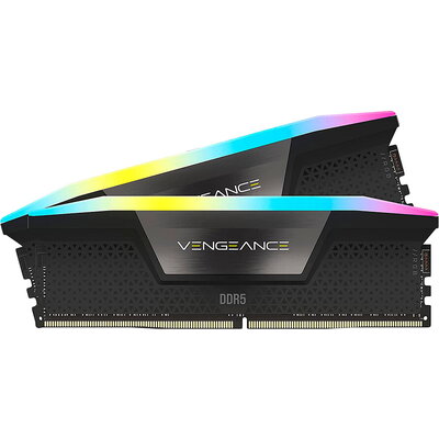 CORSAIR VENGEANCE RGB DDR5 64GB (2 x 32GB) DDR5 6000 CL40-50-50-96 1.35V Intel XMP & AMD EXPO - GREY