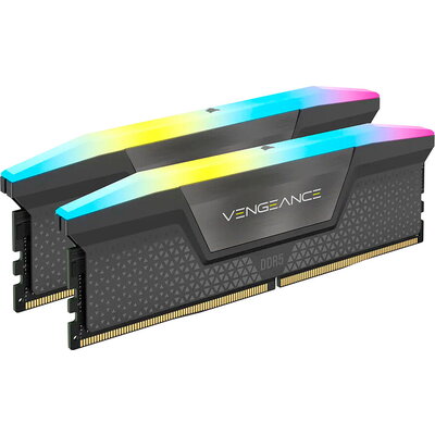 Corsair DDR5, 6000MT/s 64GB 2x32GB DIMM, AMD EXPO, VENGEANCE RGB Black