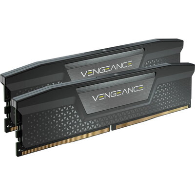 Corsair DDR5, 6400MT/s 32GB 2x16GB DIMM, Unbuffered, 36-48-48-104, Std PMIC, XMP 3.0, VENGEANCE DDR5 Black Heatspreader, Black P