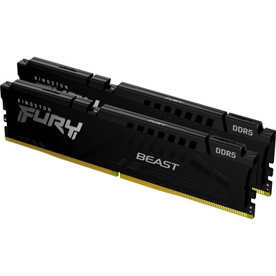 Kingston 64GB 5600MT/s DDR5 CL40 DIMM (Kit of 2) FURY Beast Black