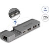 Докинг станция Delock for MacBook Pro / MacBook Air Thunderbolt™ 4, 5K Резолюция / 100 W PD / 10 Gbps Hub / LAN / Audio