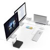 Докинг станция 10 в 1 HAMA Connect2Office Pro, USB-A, USB-C (PD), HDMI, DisplayPort, LAN/Ethernet, Сив