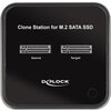 Докинг станция Delock M.2, 2 x M.2 SATA SSD, Клониране